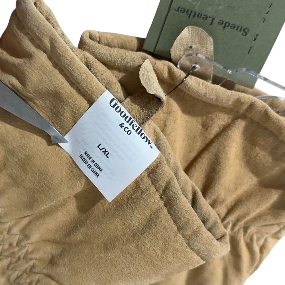 NWT Goodfellow & Co Mens Suede Mittens L/XL Touch Screen Thumb Winter Outdoor - Picture 4 of 6